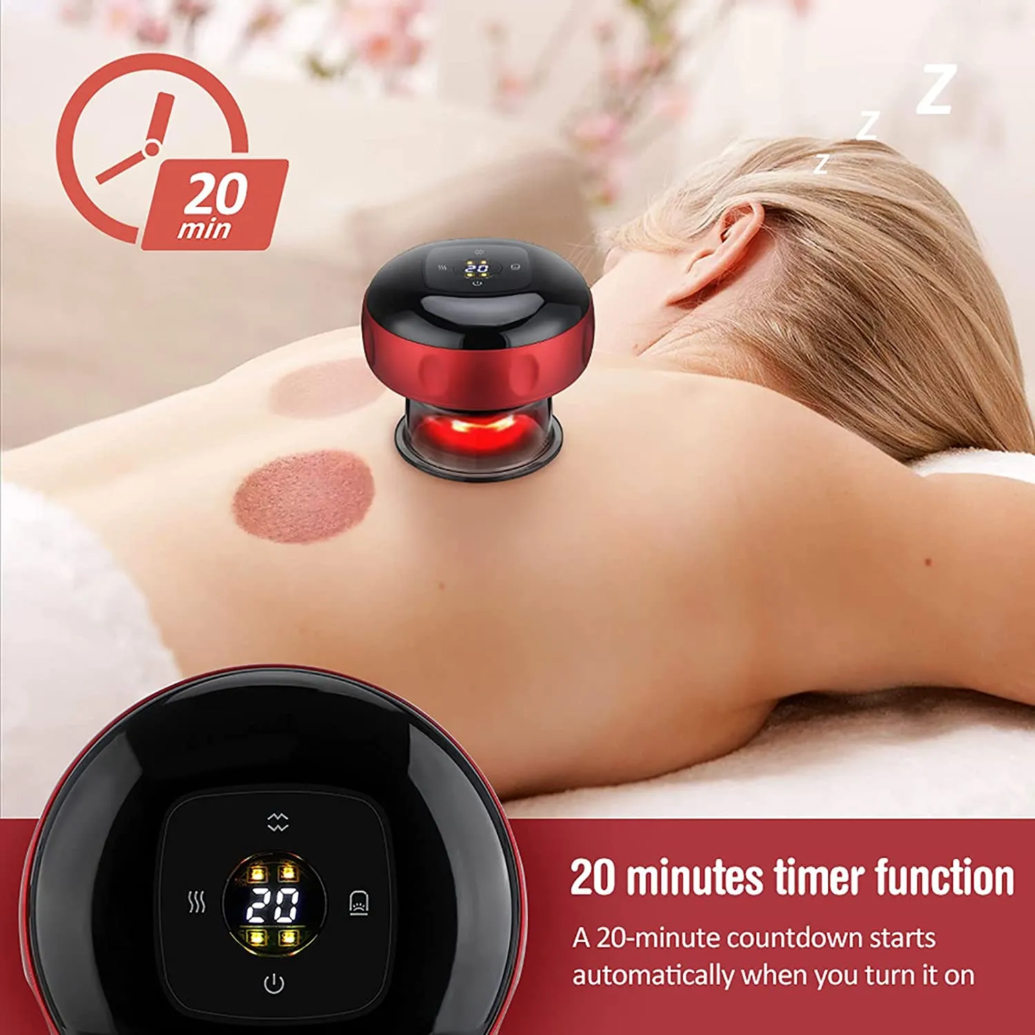 Ultra-Cupping Uno - Electronic Cupping Therapy - timer